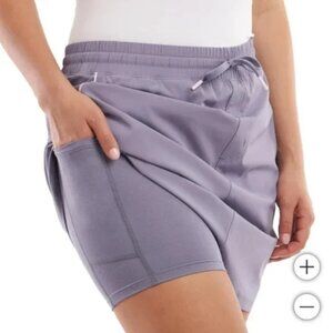 Ella Sport Women's Size Medium Blue (Lavender) Built in Shorts Skort NWT